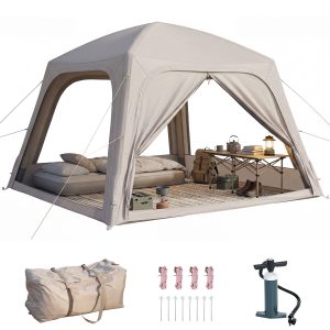 NAIZEA 4-6 Person Inflatable Tent Instant Setup Blow Up Tents w/Pump.