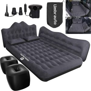 Car Air Mattress Bed, Inflatable SUV Camping Sleeping Pad for Truck Back Seat.