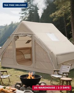Inflatable Tents for Camping 4-6 Person, Blow Up Tent with Hand Pump, Easy Setup .