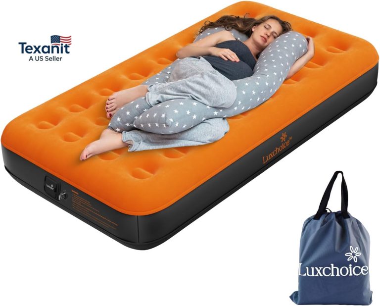 Air Mattress Twin with Built-In Rechargeable Pump 9” Camping Inflatable Mattres