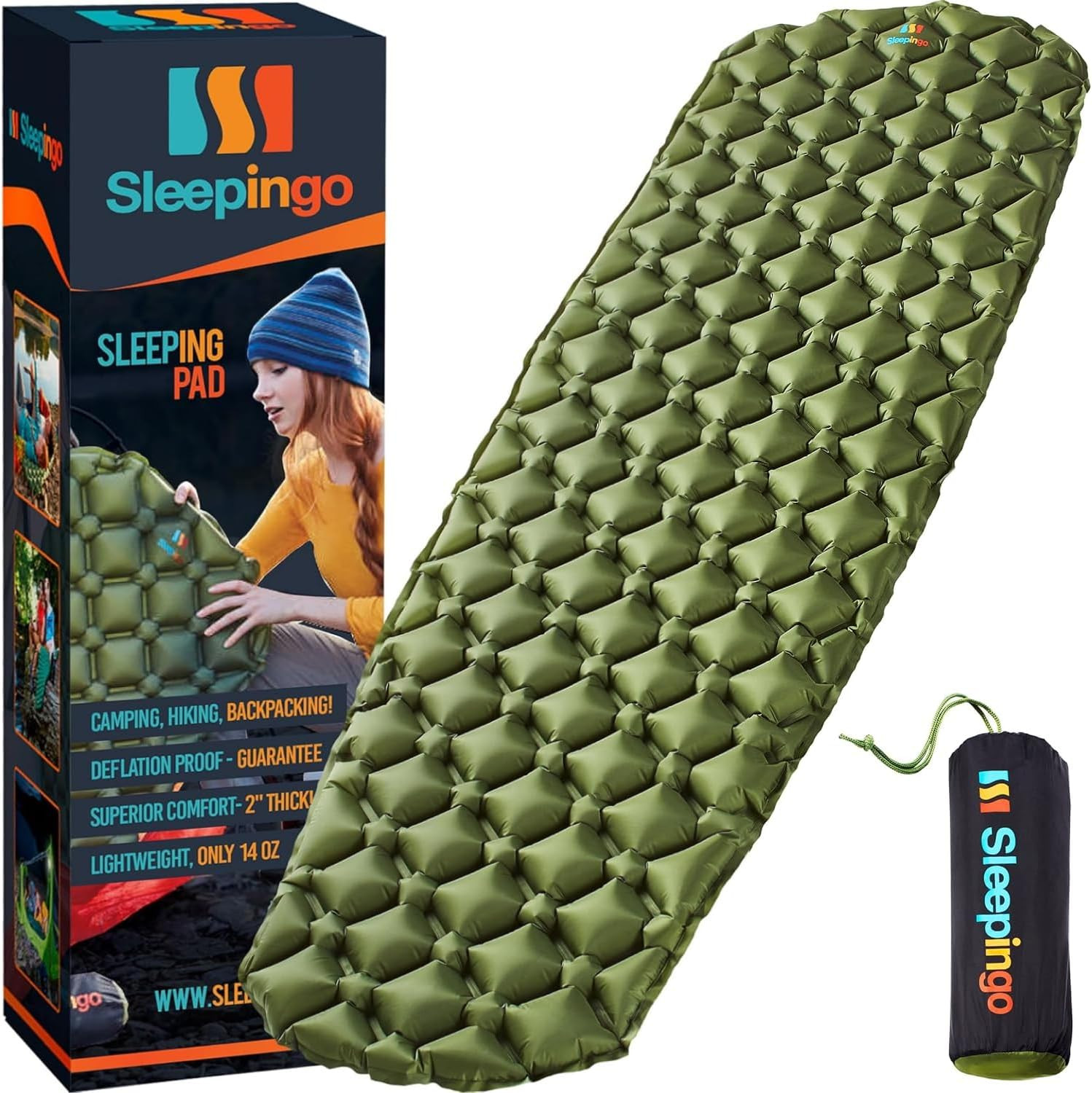 Ultralight Sleeping Mat – Inflatable & Compact Camping Air Mattress for Backpack