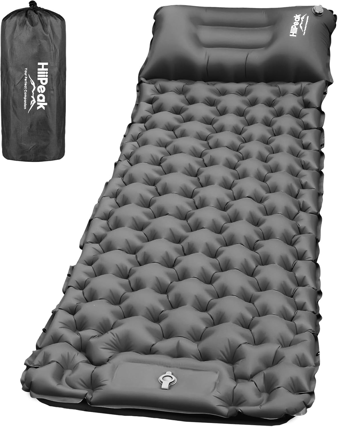 Sleeping Pad for Camping- Ultralight Inflatable Sleeping Mat with Built-In Foot