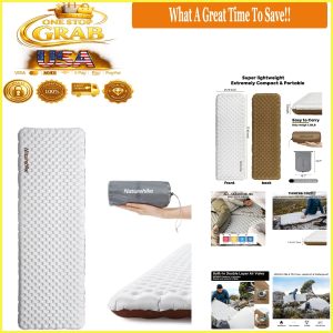 Naturehike Self-Inflating Camping Mattress 77x25x3in R-Value 5.8 Water-Resistant.