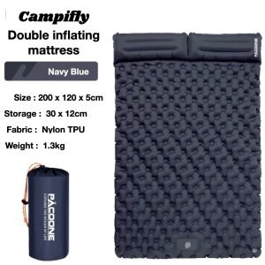 Camping Mat 5cm Thick Self Inflating Camping Mat for Outdoor Hiking Double.