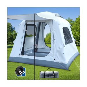 Quick Inflatable Camping Tent 3-4 Person Glamping Outdoor Air Blow Up Tents.