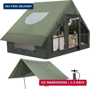 Inflatable Camping Tent with Pump, 4 Season Inflatable Tents for Camping.