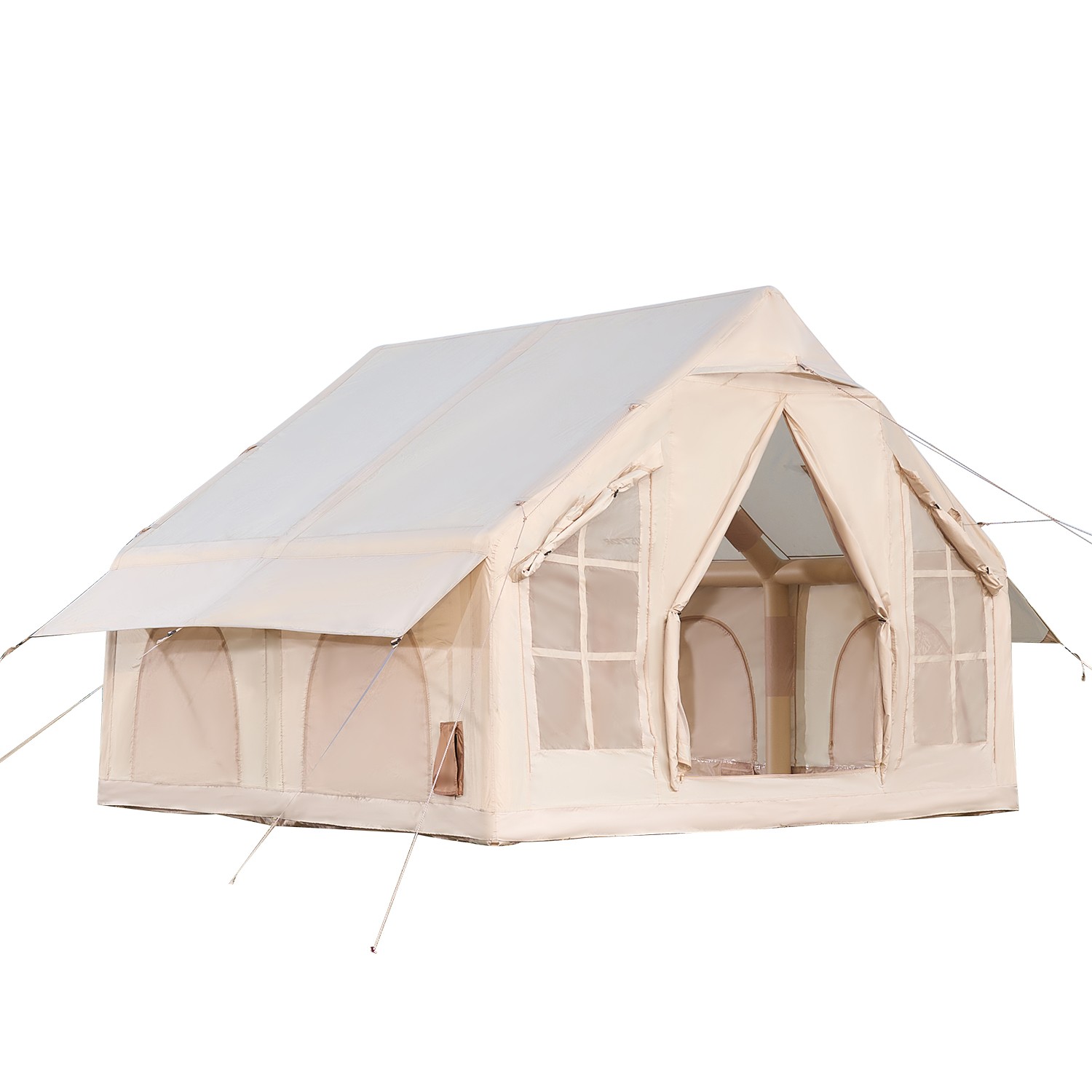 Inflatable Tent for Camping Tents 4-6 Person Tent Glamping with Pump Stove Jack