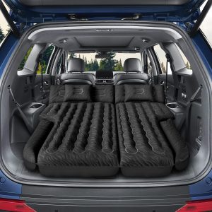 Inflatable SUV Air Mattress Bed, Double-Sided Flocking Travel Camping Bed.