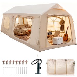 Inflatable Tents for Camping, Large Blow Up Tent with Hand Pump.