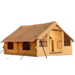 Inflatable Tent for Family Camping Tent 5-8 Person Window Glamping w/ Hand Pump.