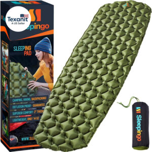 Ultralight Sleeping Mat – Inflatable & Compact Camping Air Mattress for Backpacking.