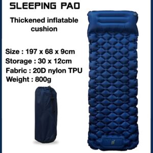Camping Mat 9cm Thickened Self-Inflating Camping Mat for Outdoor Hiking Single.