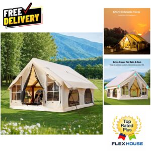 Effortless 10-Person Inflatable Tent – Set Up in 5 Minutes for Ultimate Comfort.