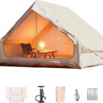 2025 Upgraded Inflatable Camping Tent for 5-8 People.